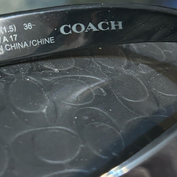 Coach Abbigail Black Women's TurnLock Logo Flip-Flop - Picture 6 of 8